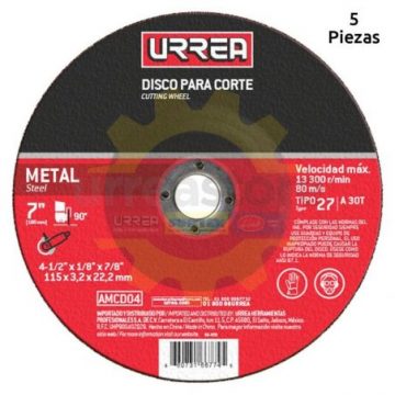 AMCD04 Disco t/27 metal4-1/2x1/8 pulgadas gral...