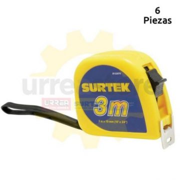 B122070 Flexómetro de invencible 3m x 3/4 Surtek