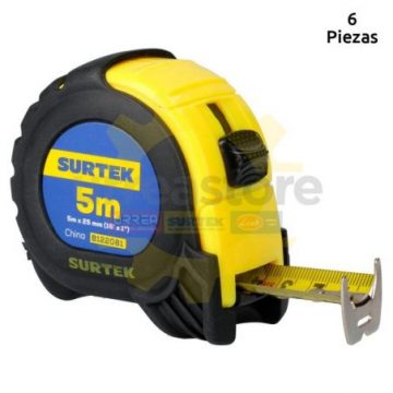 B122081 Flexómetro anti-impacto 5m x 1 pulgadas...