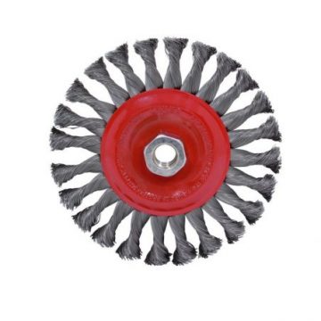 C829 Carda circular trenzada alambre grueso 4"...