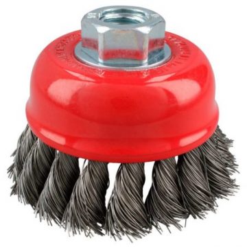 C928 Carda copa trenzada alambre grueso de...