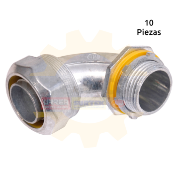 CLT34C Conector curvo para tubo liquid tight...