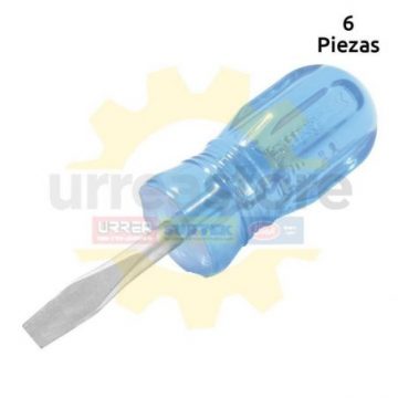 D352 Destornillador azul trompo redo pta plana...