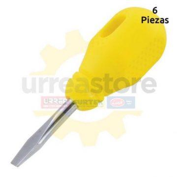 D452 Destornillador amarillo trompo pta plana...
