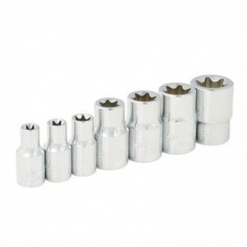 F4451E Surtek Juego de 7 dados punta Torx...