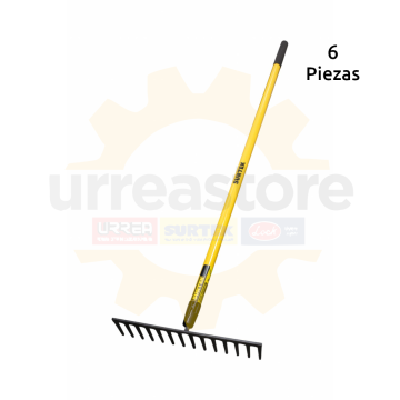 RASF16 Rastrillo recto para asfalto con mango...