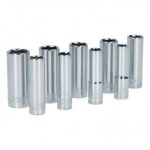 S12M Juego de 9 dados largos milimétricos 3/8...