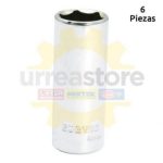 F5119HLM Dado 3/8 pulgadas largo 6 puntas 19 mm...
