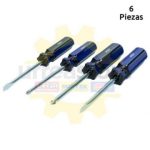 FDE4 Juego de 4 destornilladores mango PVC...